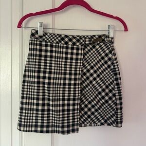 Urban Outfitters Black and White A-Line Mini Skirt